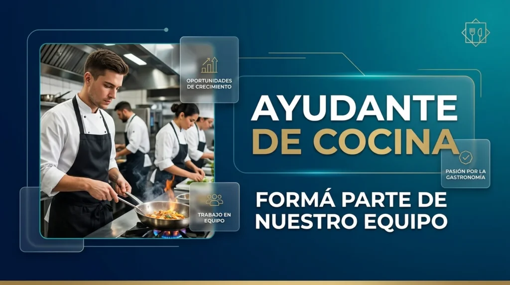 AYUDANTE DE COCINA EN RESTAURANTE
